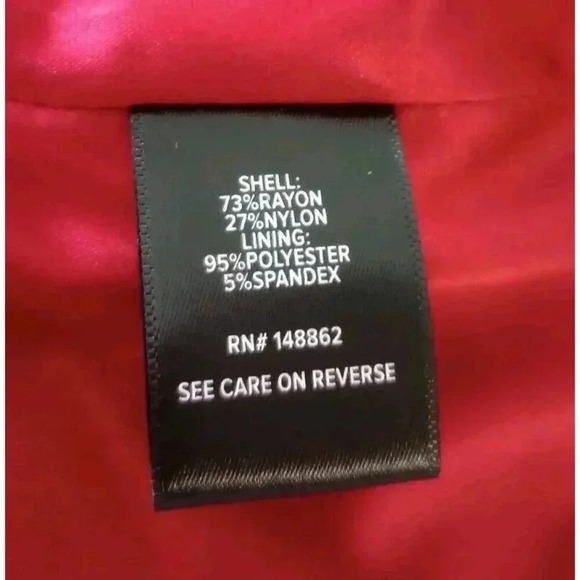 Torrid Velvet Blazer Longline Jacket Red Classic Holiday Party NWT Size 1X - Picture 6 of 6